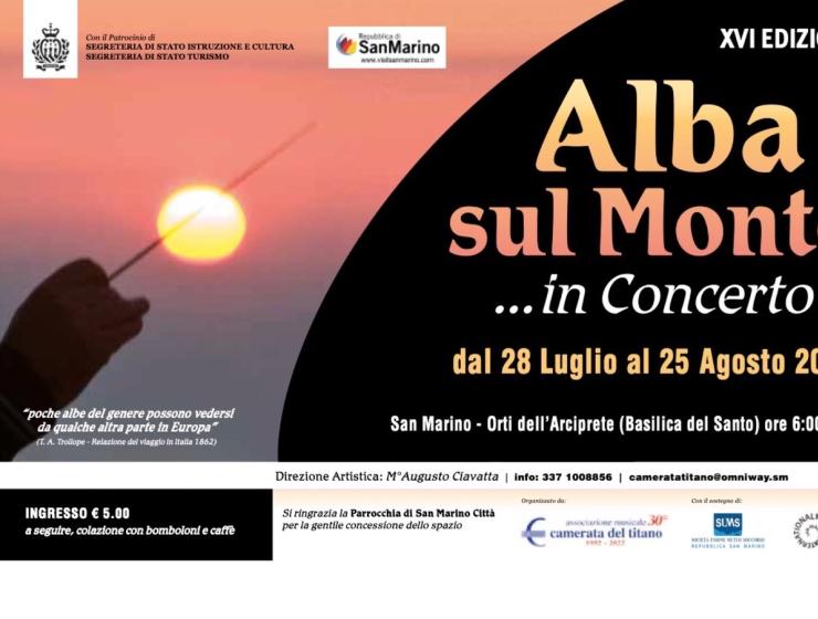 Alba sul Monte San Marino 2024